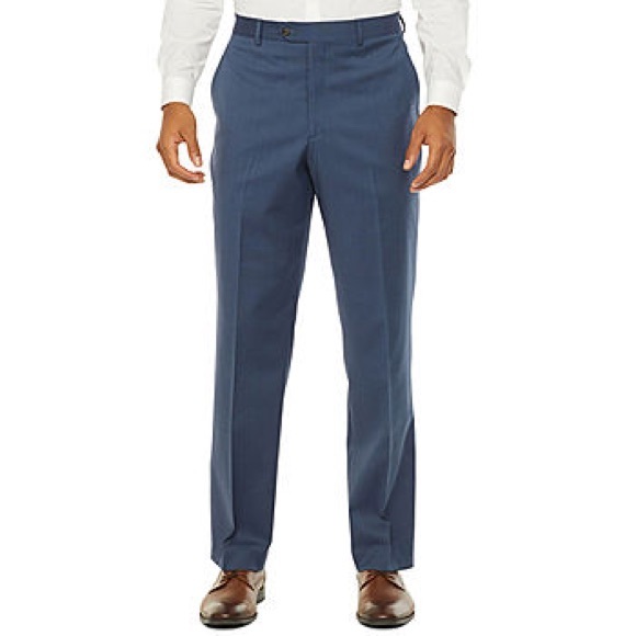 Stafford Super Suit SZ 44 x 32 Classic Fit Flat Front Dress Pants New D2
